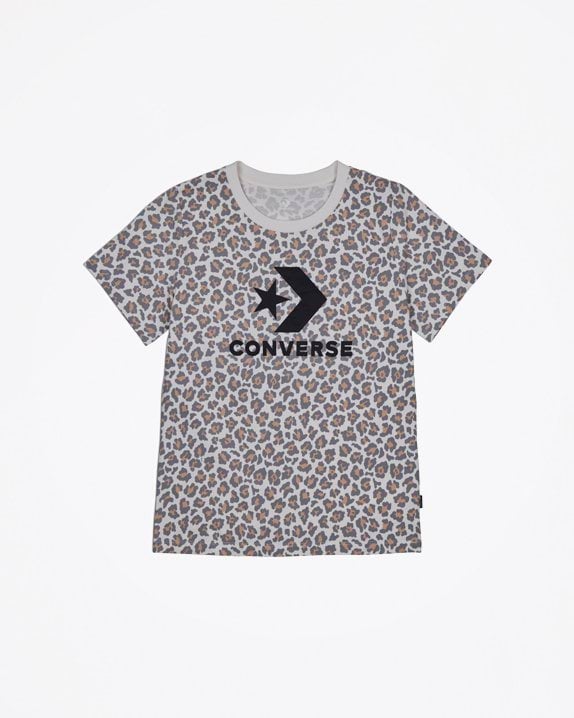 Center Front Star Chevron Leopard