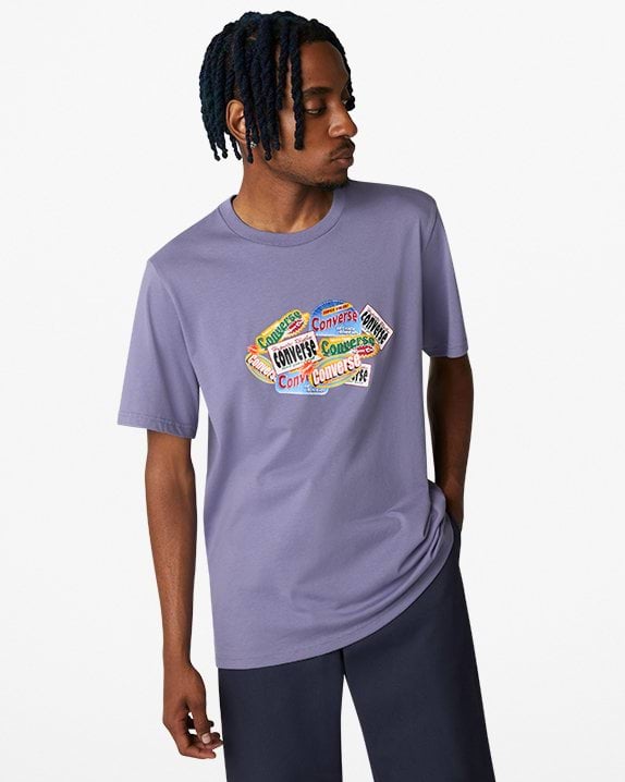 Sticker Collage Graphic Tee