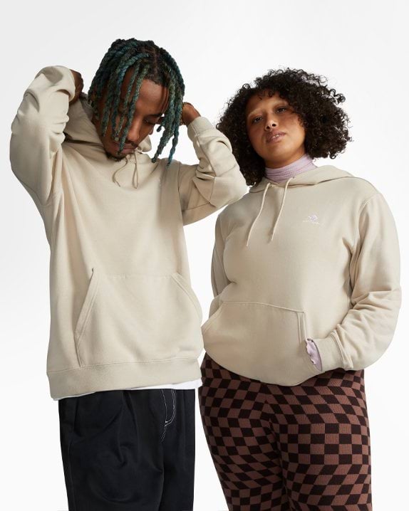 Converse Go-To Embroidered Star Chevron Standard Fit Pullover Hoodie