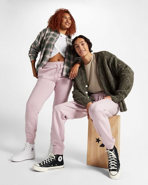 Flísové tepláky Converse s vyšívaným logem Star Chevron