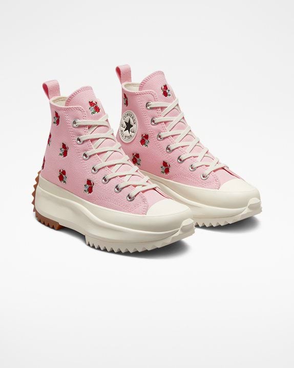 Run Star Hike Platform Embroidered Floral