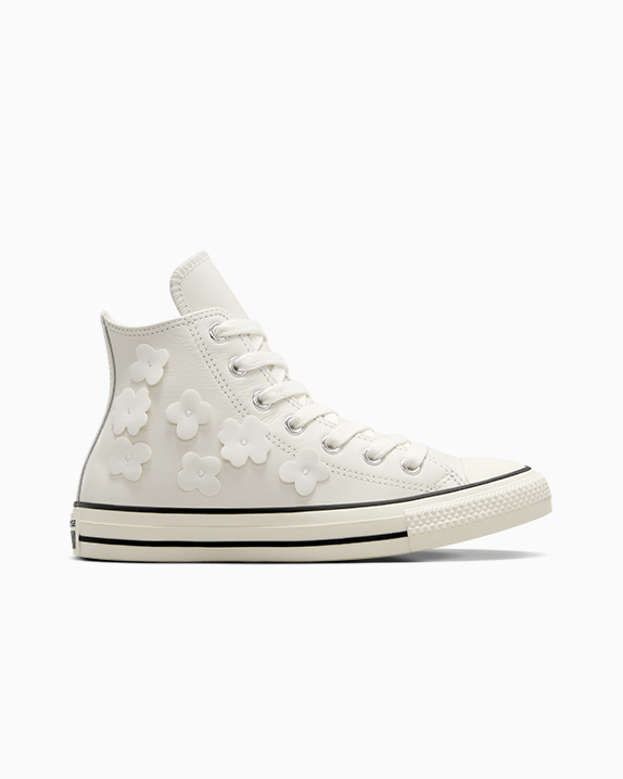 Chuck Taylor All Star Leather 3D Flowers